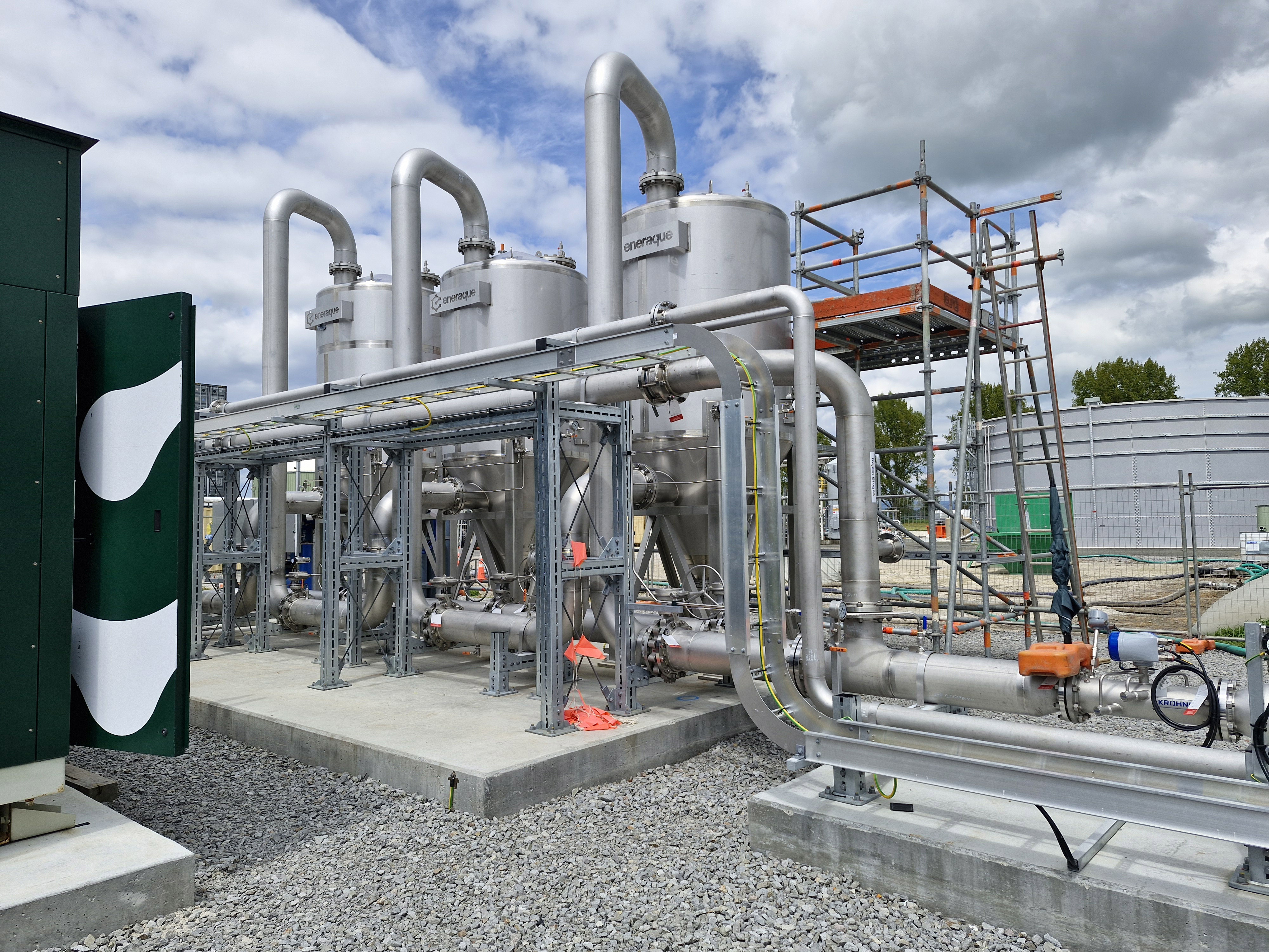 Biogas plant infrastructure